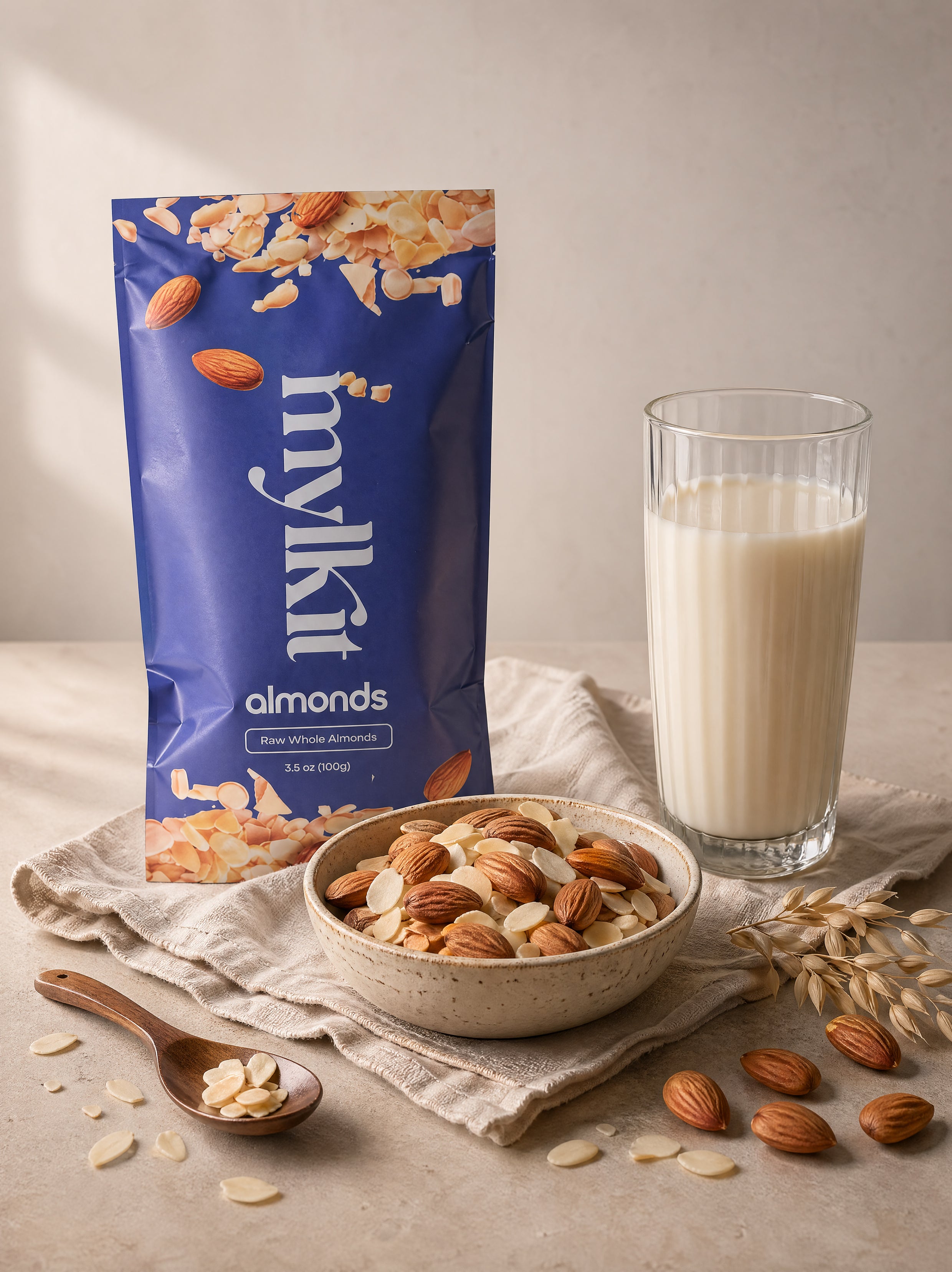 Almonds — 3.5 oz (100 g) Pouch