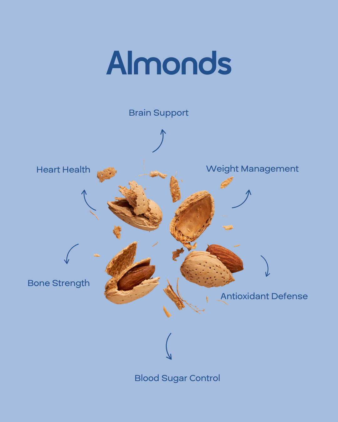 Almonds — 3.5 oz (100 g) Pouch